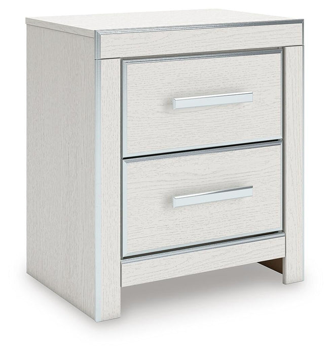 Zuraleus King Upholstered Panel Platform Bed, Dresser, Mirror and Nightstand