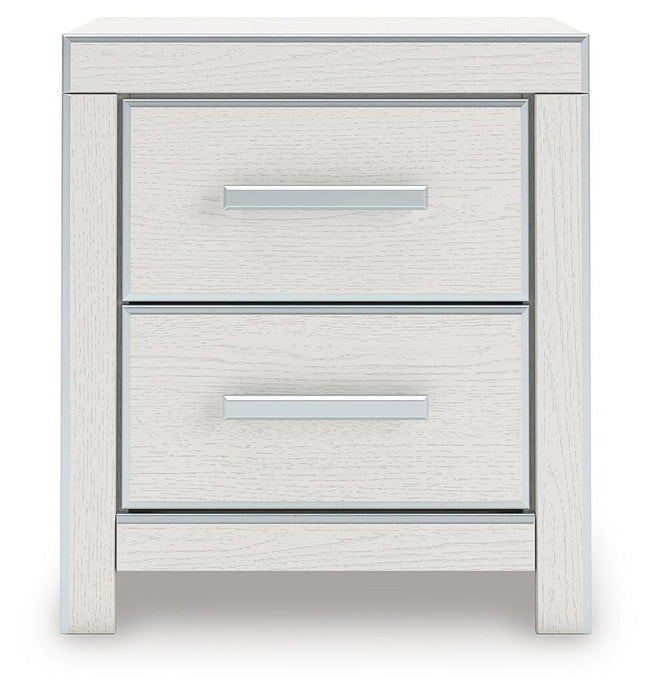 Zuraleus Queen Upholstered Panel Platform Storage Bed, Dresser, Mirror, Chest and Nightstand