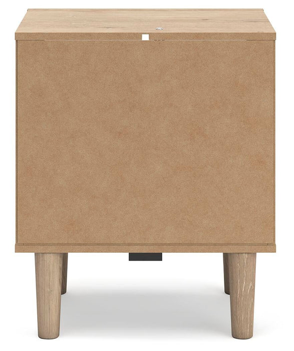 Cielden Full Upholstered Bed with Roll Slats, Dresser, Mirror and Nightstand