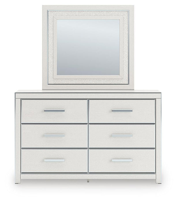 Zuraleus Queen Upholstered Bed, Dresser, Mirror, Chest and Nightstand