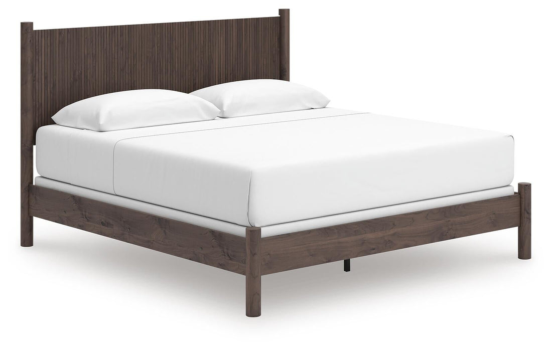 Pamytta King Panel Bed, Dresser, Mirror, Chest and Nightstand
