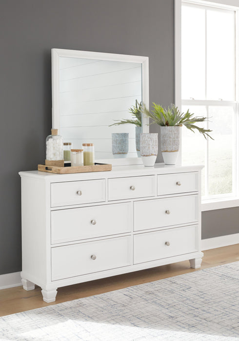 Fortman Full Panel Storage Bed, Dresser and Mirror