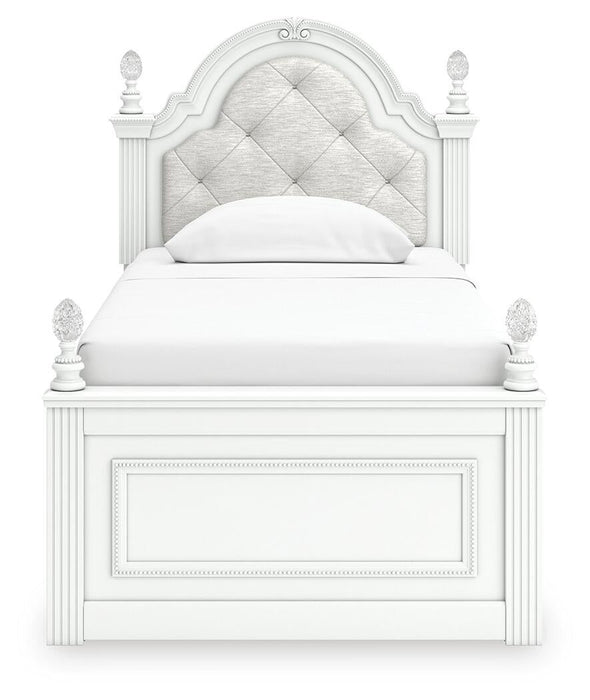 Kozlani Twin Upholstered Panel Bed