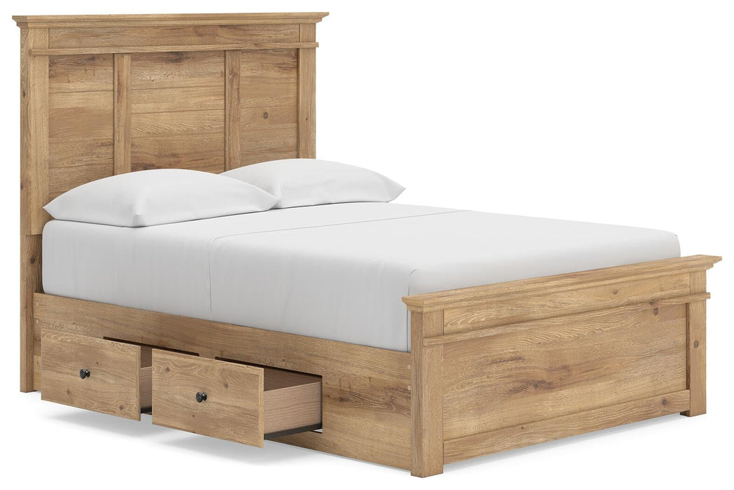 Makidern Full Panel Storage Bed