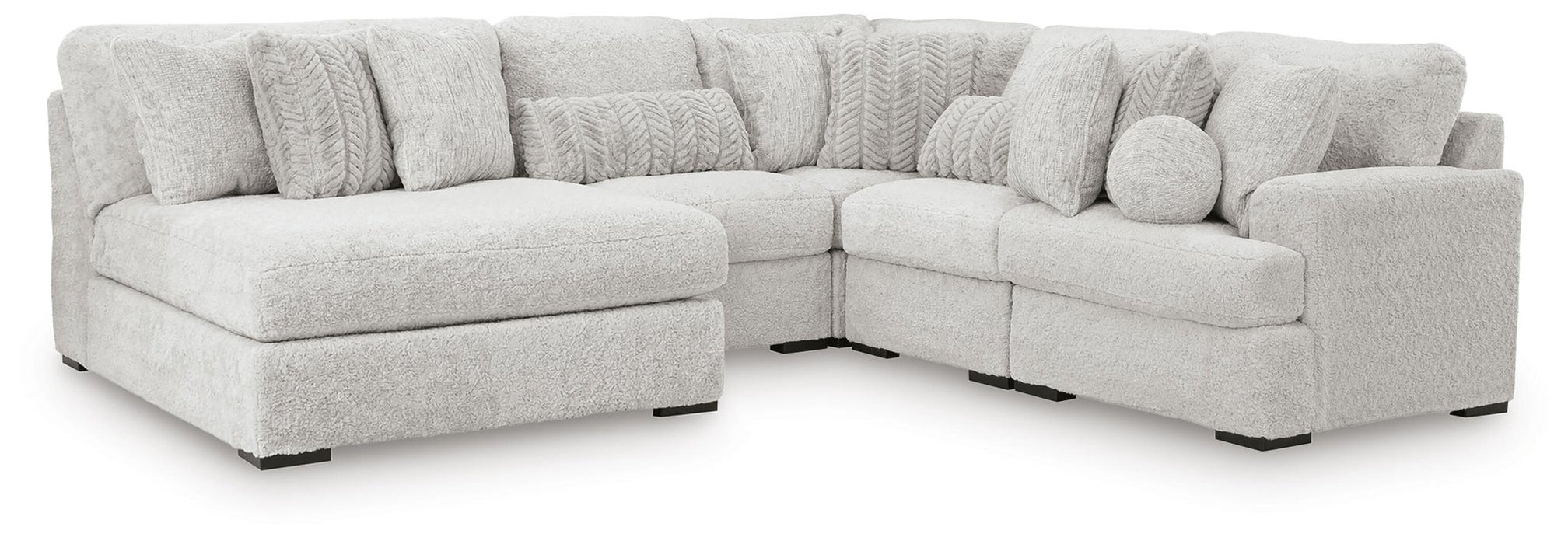 Cuddle Plush 5-Piece Sectional with Chaise