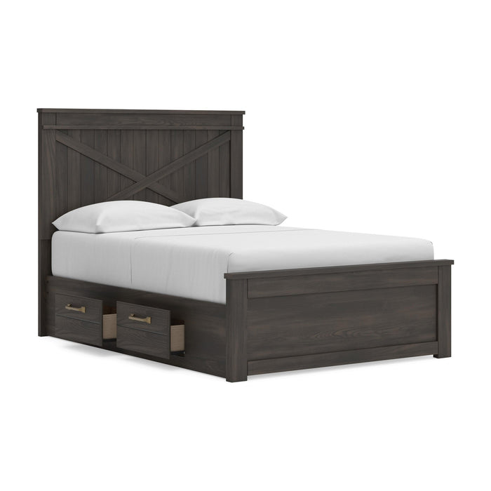 Vonitta Bay Full Panel Bed with Storage
