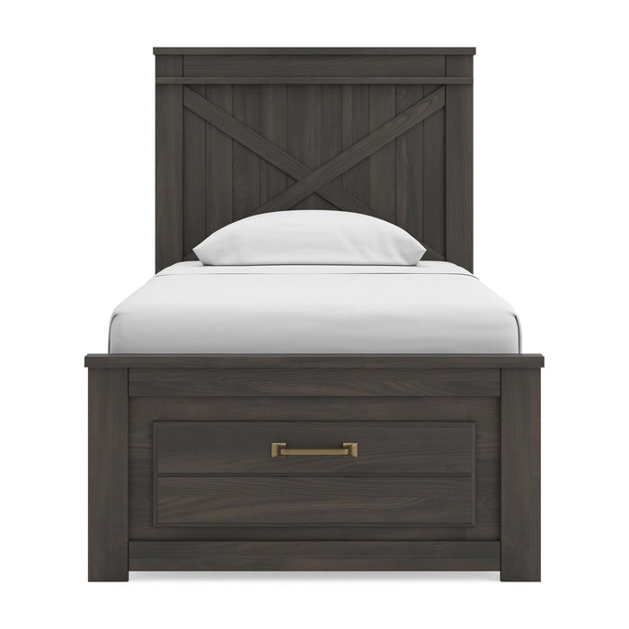 Vonitta Bay Twin Panel Platform Storage Bed