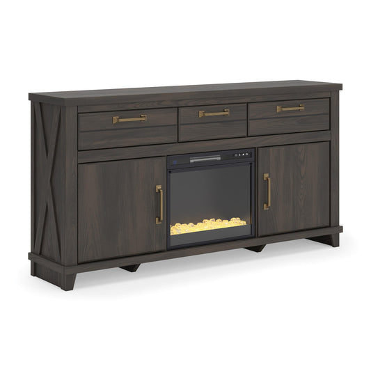 Brazen Valley 71" TV Stand with Electric Fireplace